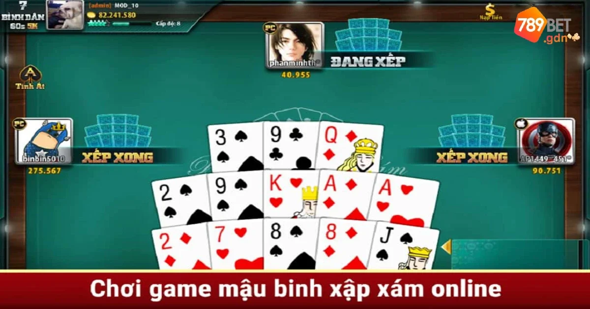 Game Bài Mậu Binh: Hướng Dẫn Chơi Cơ Bản Và Cách Xếp Bài 3 Các kiểu xếp bài phổ biến